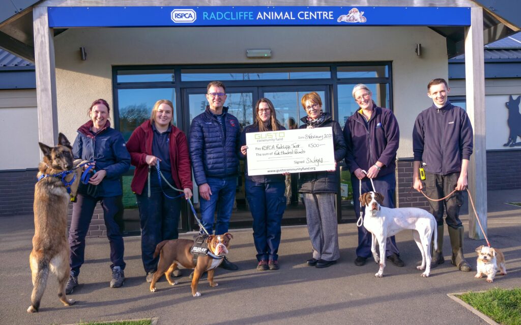 A Local Community Fund Donation RSPCA Radcliffe Animal Centre