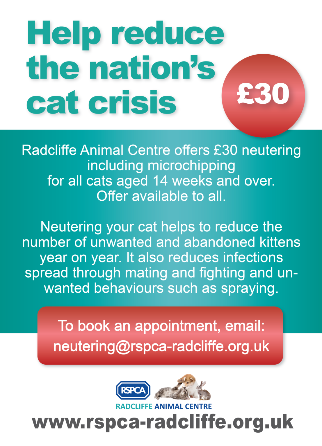 Neutering – RSPCA Radcliffe Animal Centre