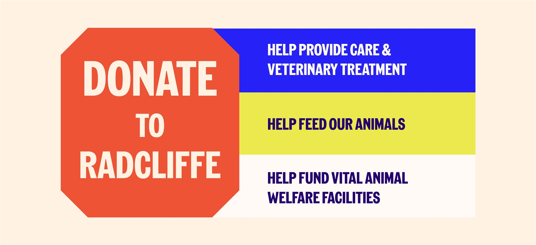 Donations go to vet care, feed animals and fund welfare facilities.